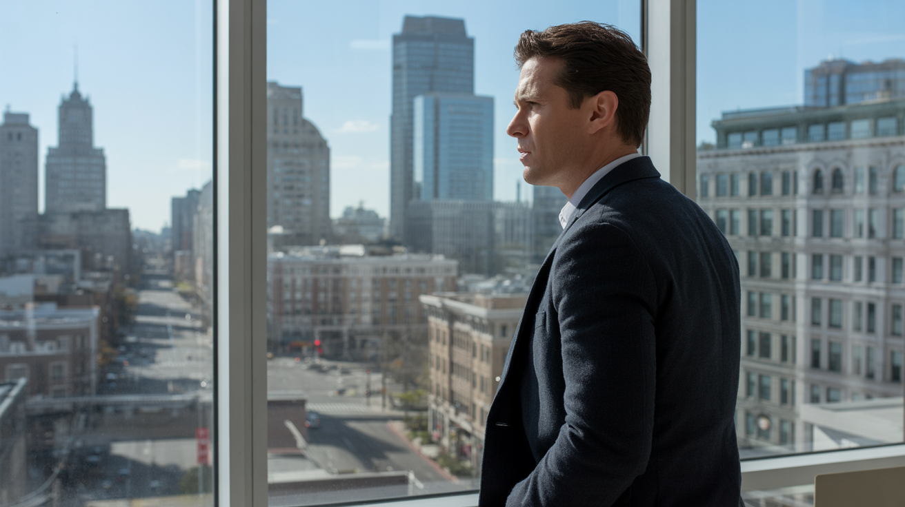 Entrepreneur CEO thinking about marketing